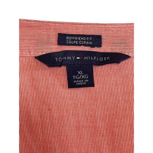 Tommy Hilfiger Women's Boyfriend Fit Tunic Pink (or Coral or Salmon) Size XL - Picture 2 of 16